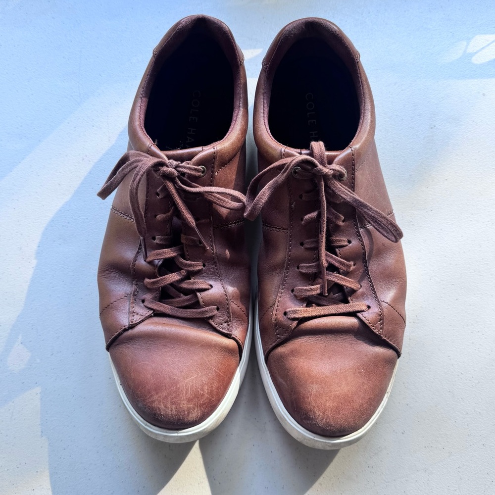 Cole Haan Men's Brown Leather Sneakers